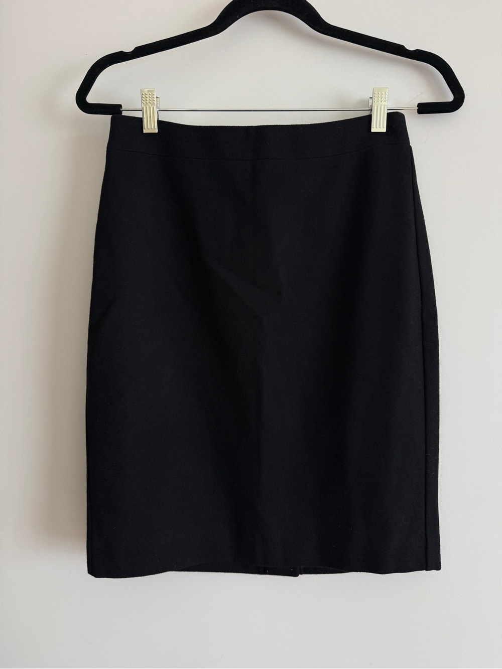 J Crew Classic Black Pencil Skirt - Women's Tailored Work Skirt